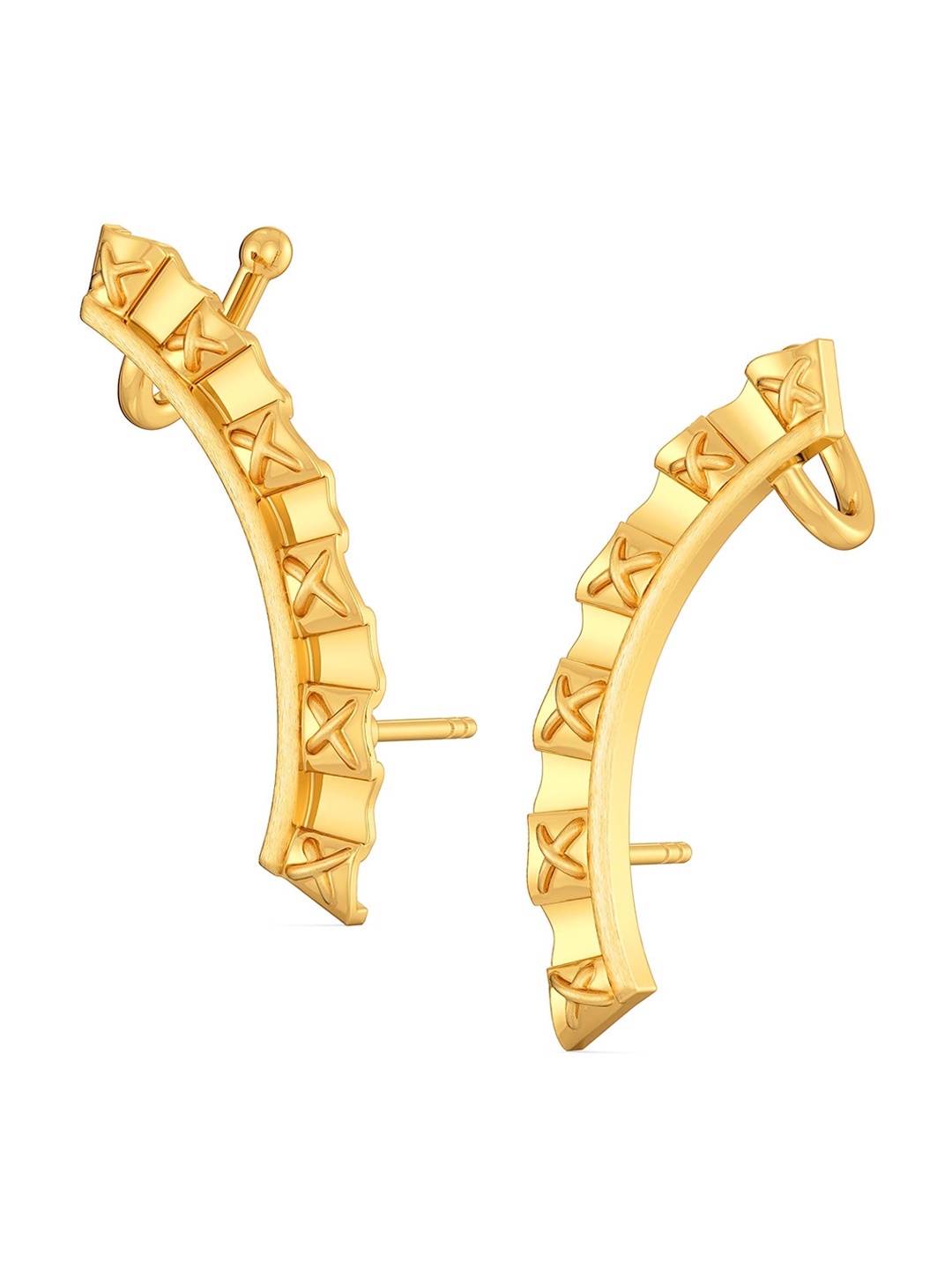 

MELORRA Frill O Fable 18KT Gold Stud Earring-4.61gm
