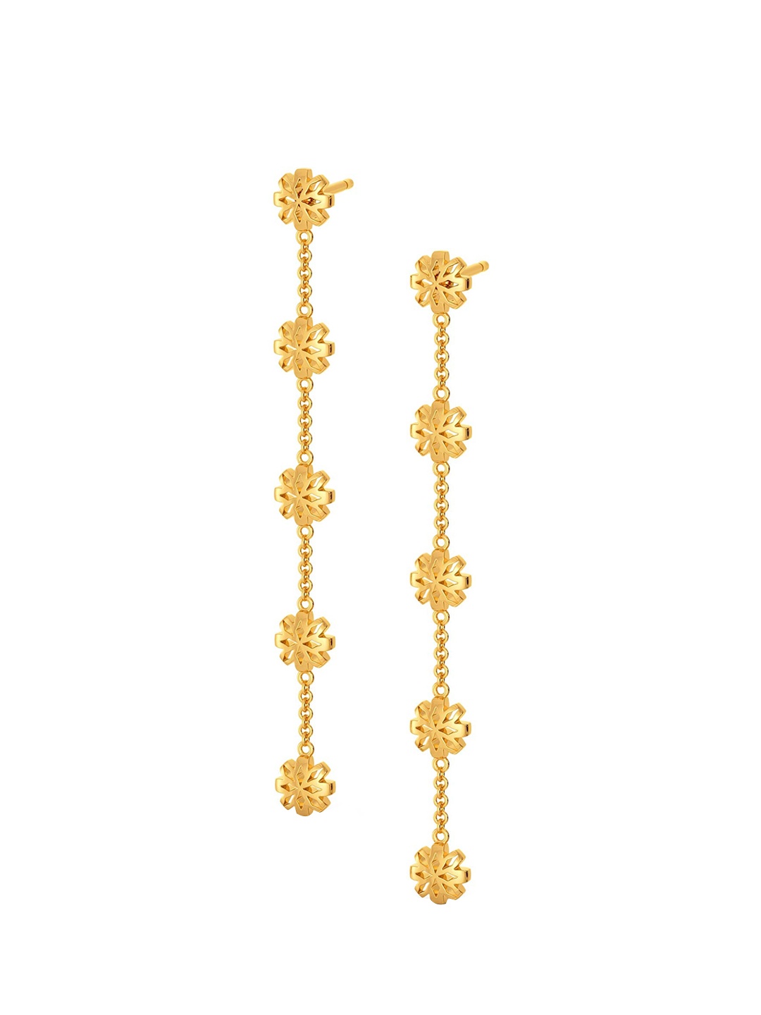 

MELORRA Bloom Bistro 18KT Gold Drop Earrings- 5.11 gm