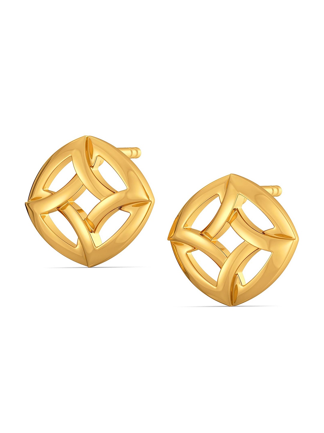 

MELORRA Saviour Suit 18KT Gold Stud Earrings - 2.91 gm