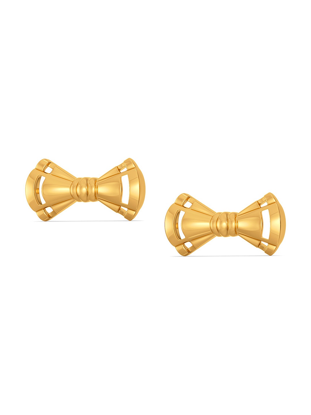 

MELORRA Bows Abound 18KT Gold Stud Earrings-3.28 gm