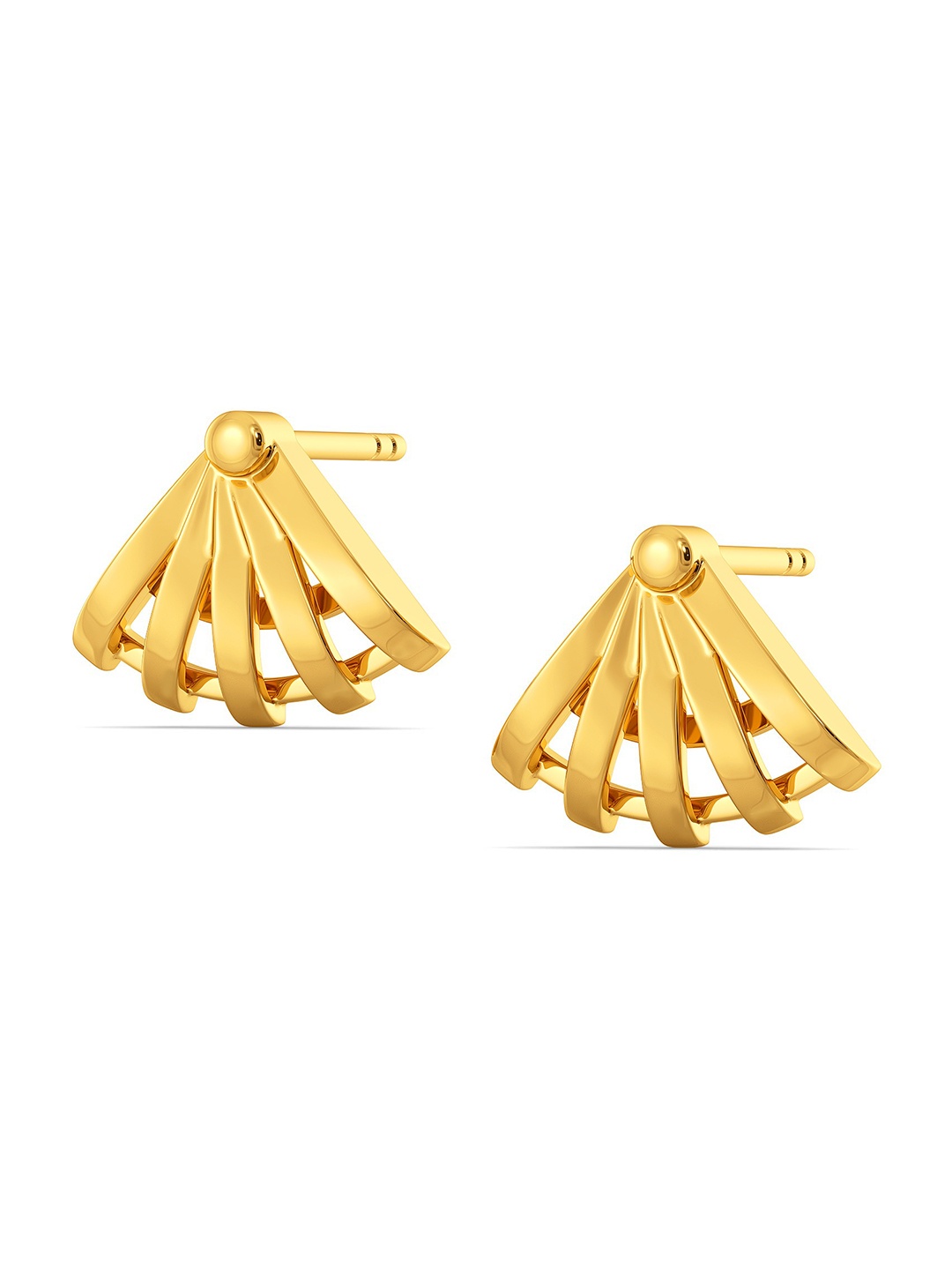

MELORRA Jovial Weave 18KT Gold Stud Earrings-2.45gm