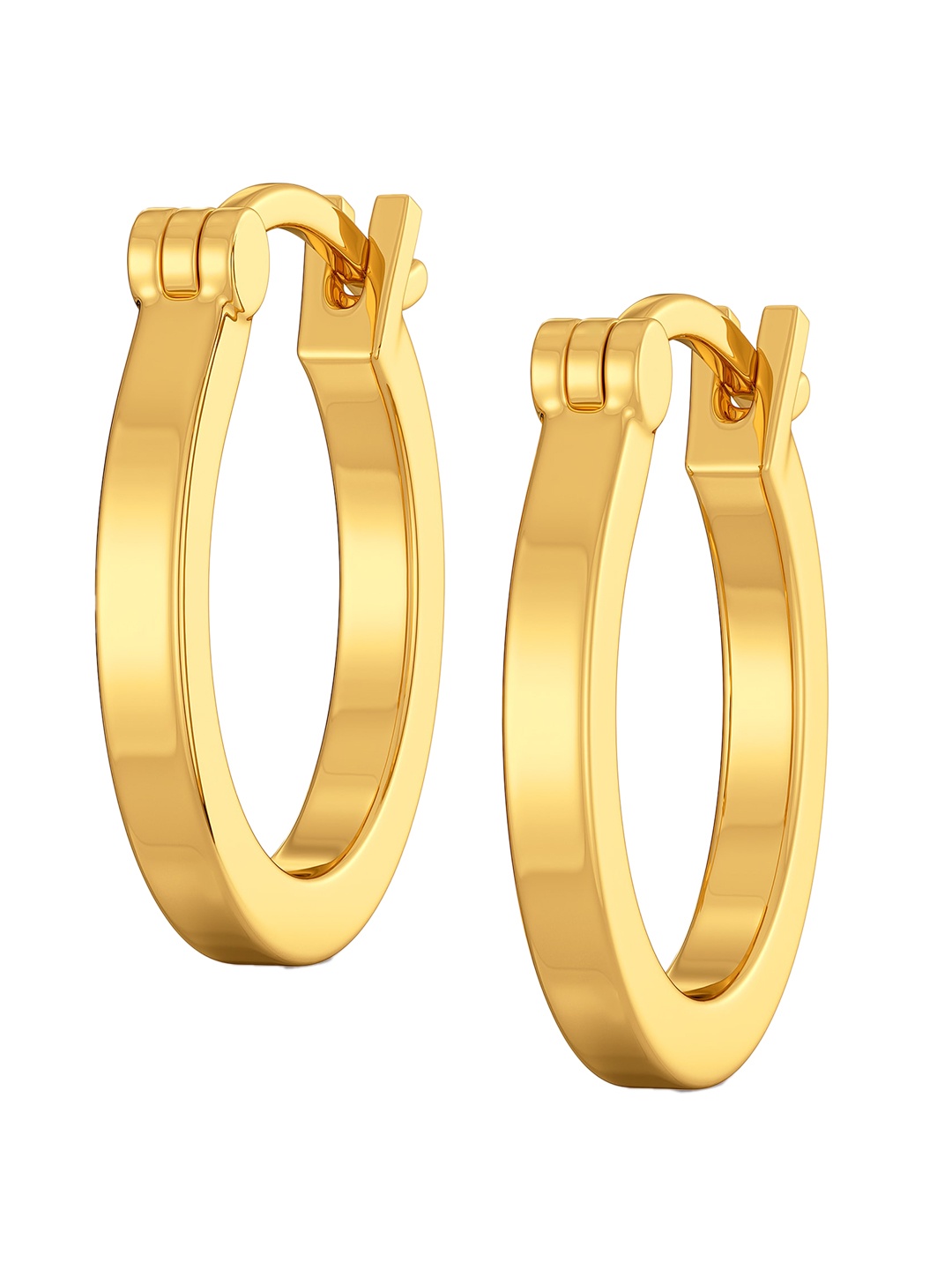 

MELORRA Merry Go Round 18KT Gold Hoop Earrings-3.78gm