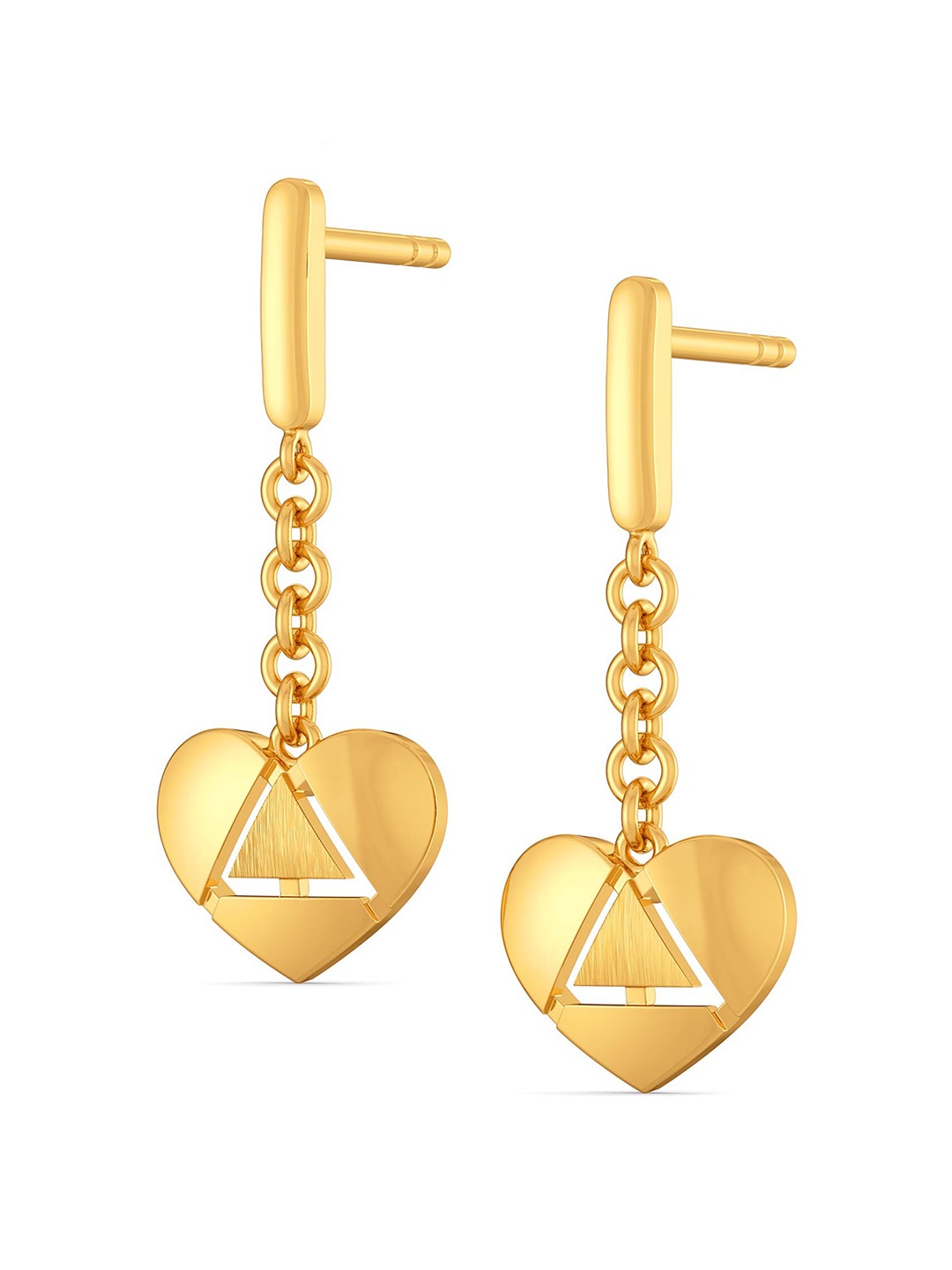 

MELORRA Bourgeois Love 18KT Gold Drop Earrings- 2.74 gm