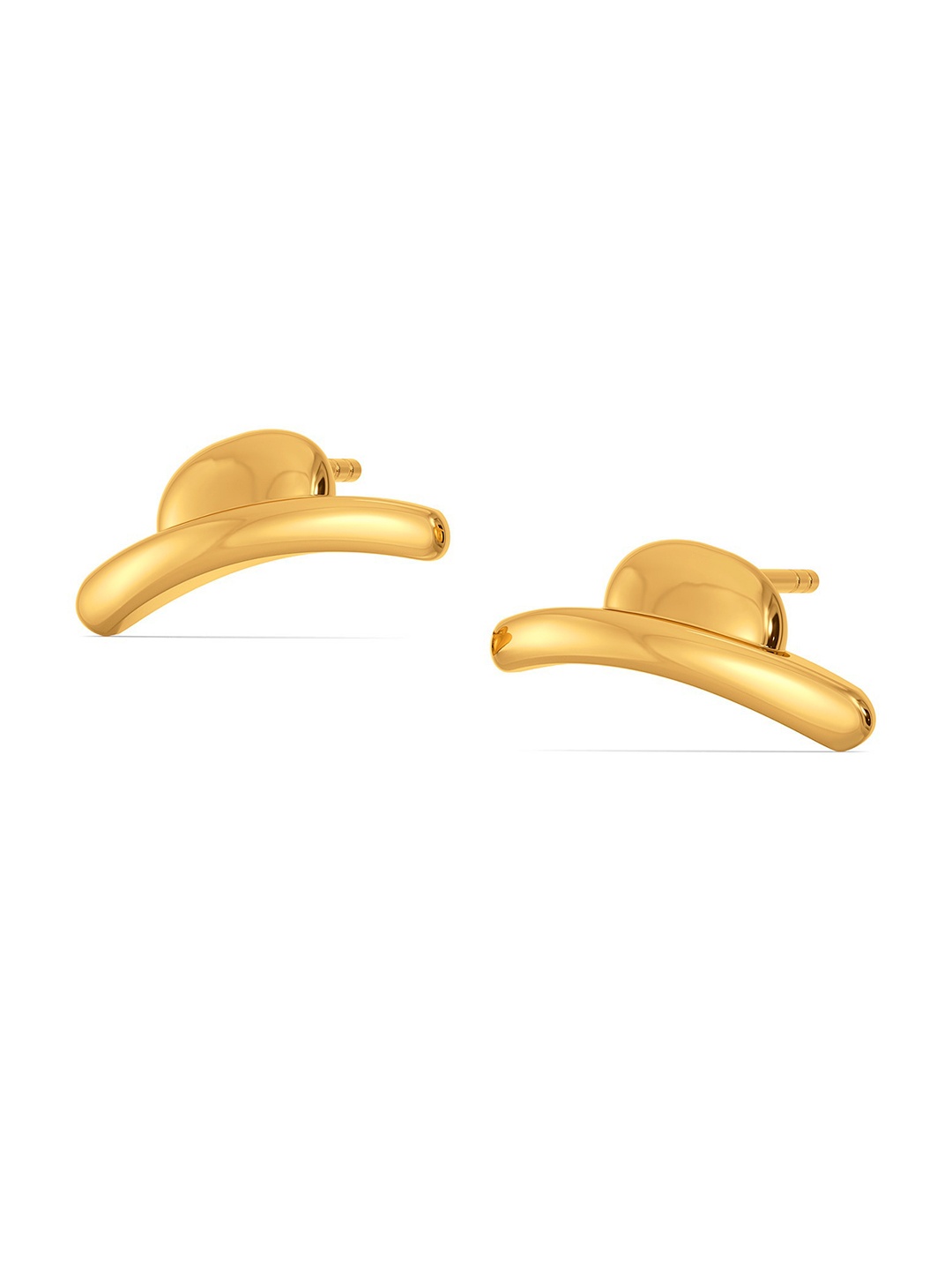 

MELORRA Playful Hats 18KT Gold Stud Earrings-2.47gm