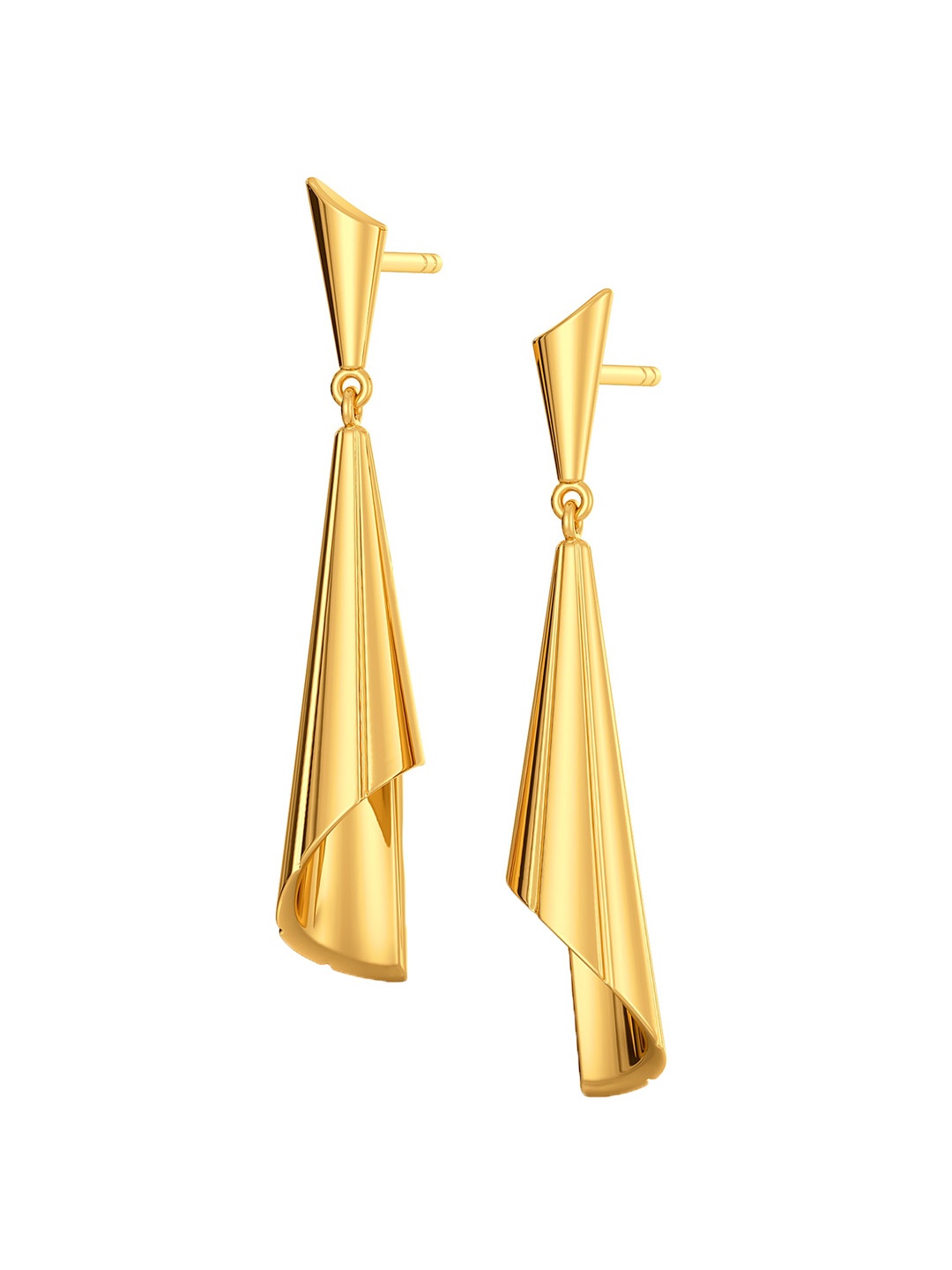 

MELORRA Twirl in Tassels 18KT Gold Earrings - 4.62 gm