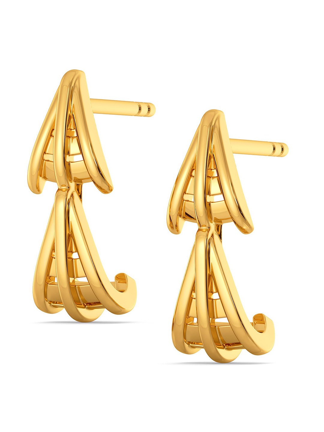 

MELORRA Raffia Refresh 18KT Gold Earrings - 2.18 gm