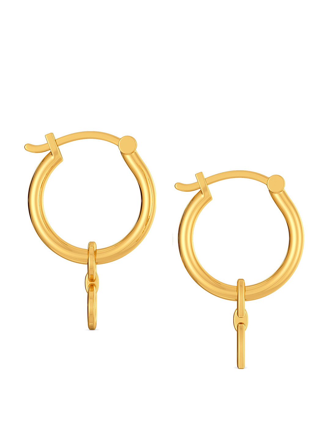 

MELORRA Charm Cherie 18KT Gold Hoop Earrings-5.04gm