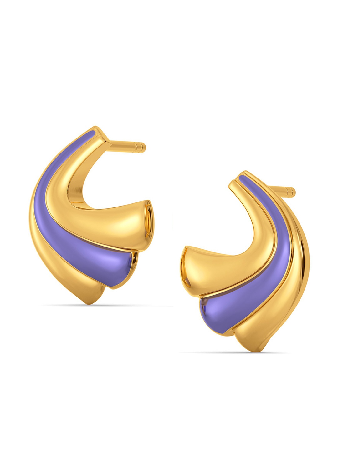 

MELORRA Lilac Feels 18KT Gold Earrings - 3.33 gm