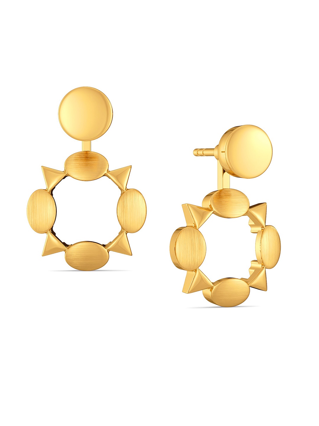 

MELORRA Carousel Catch 18KT Gold Drop Earrings-4.96gm