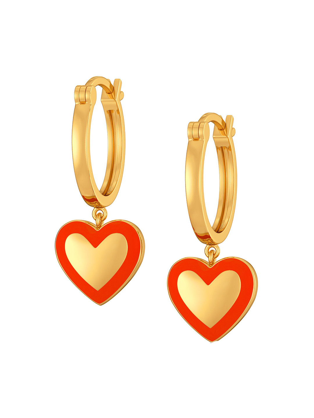 

MELORRA Sync in Sequin 18KT Gold Drop Earrings-4.12gm