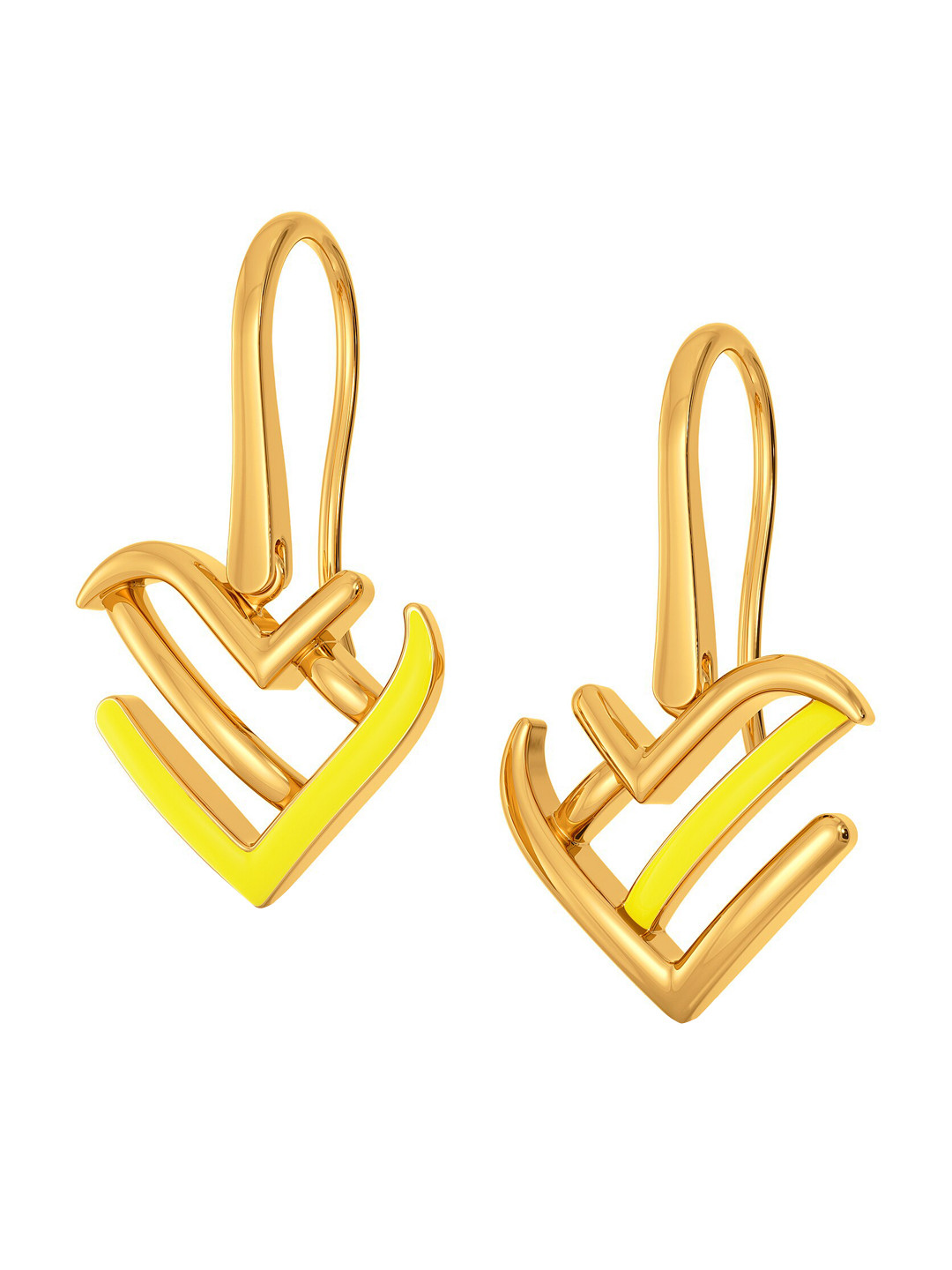 

MELORRA Valentine Sun 18KT Gold Earrings-5.35gm