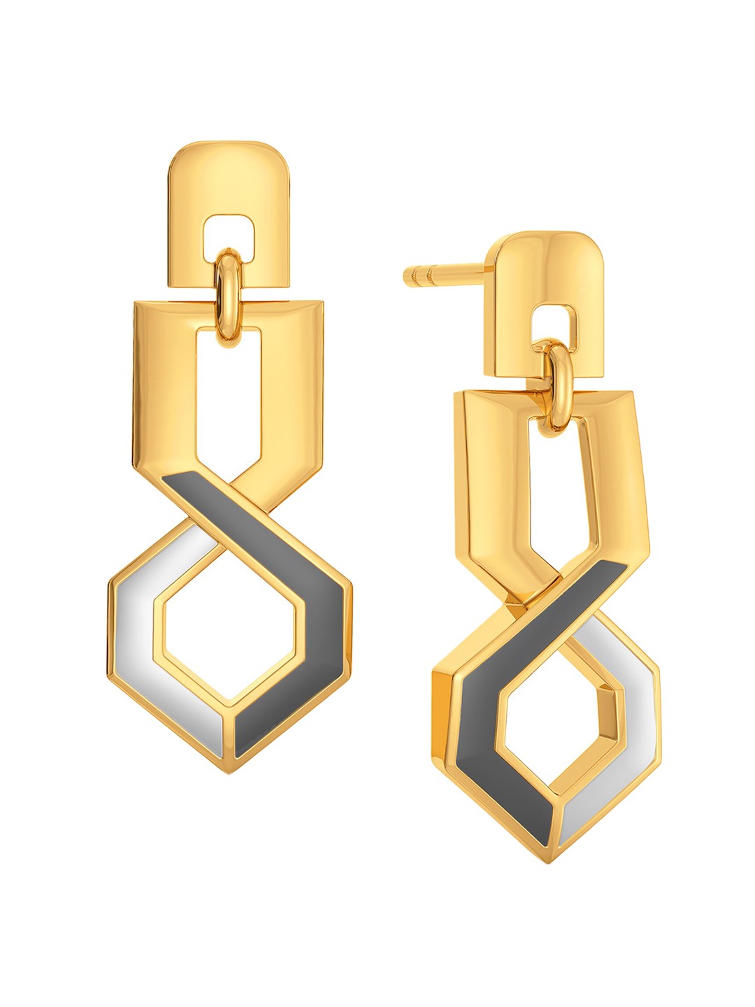 

MELORRA Cut For The Cubicle 18KT Gold Earrings-3.99gm