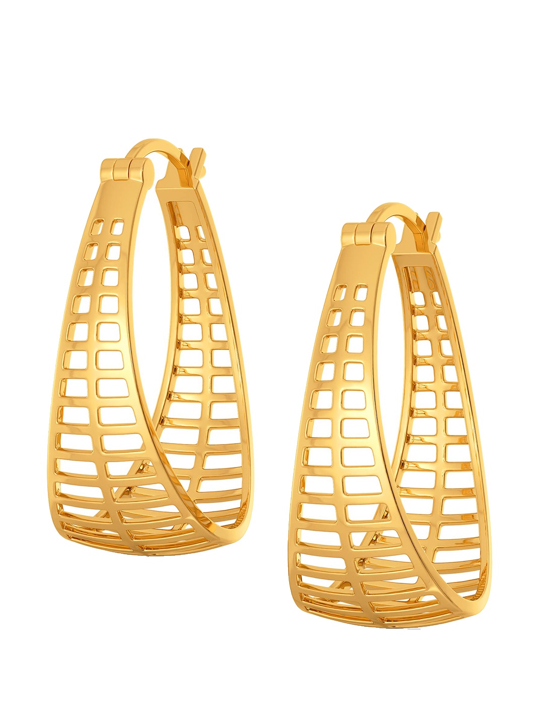 

MELORRA Peppy Whims 18KT Gold Hoop Earrings-5.82gm