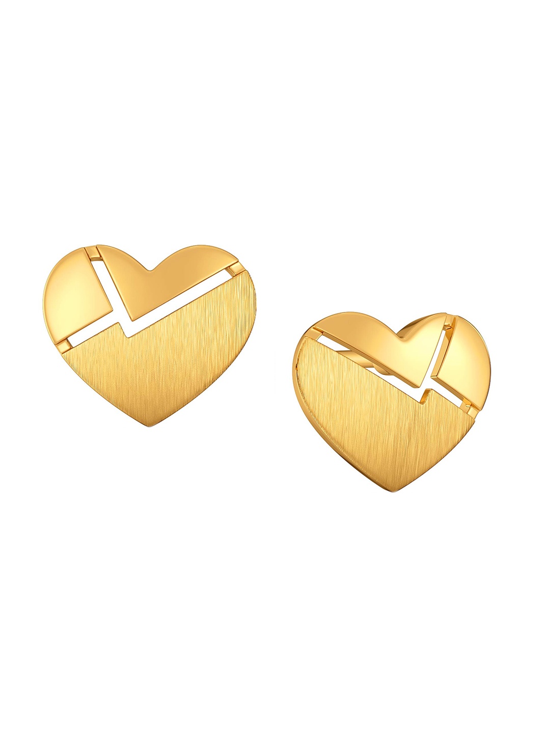 

MELORRA Fond Finesse 18KT Gold Stud Earrings-2.4gm