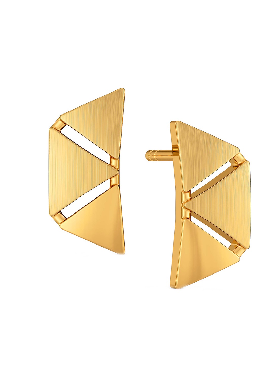 

MELORRA Bougie Dressing 18KT Gold Stud Earrings-3.08gm