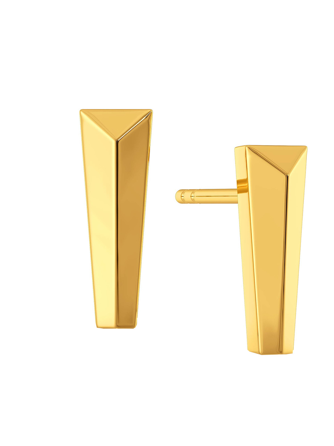 

MELORRA Dagger Collar 18KT Gold Stud Earrings-2.62gm