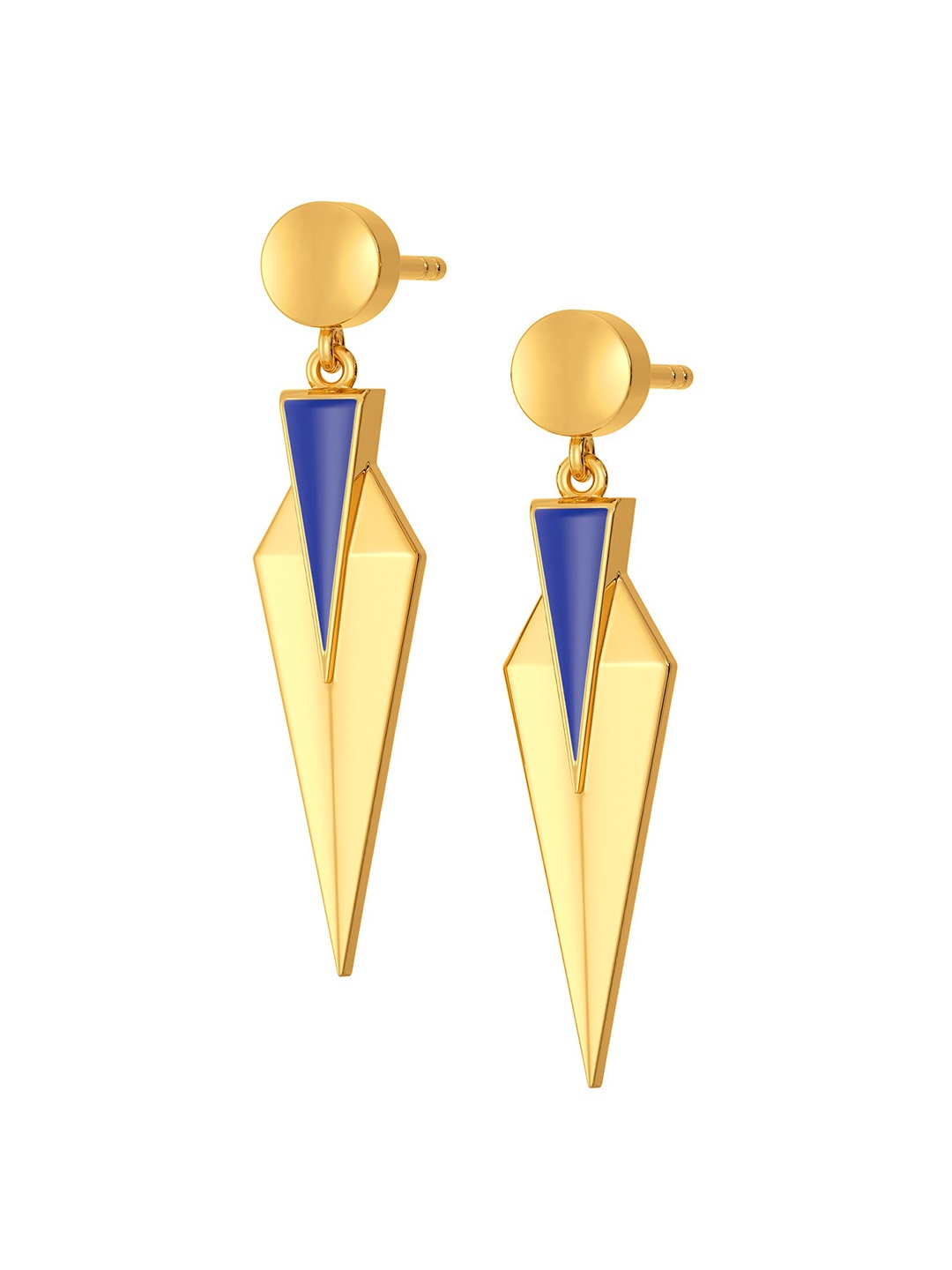 

MELORRA Fearless Flash 18KT Gold Drop Earrings 3.22 gm