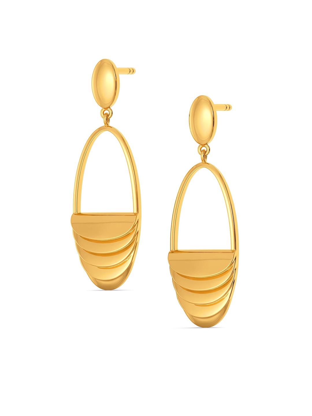 

MELORRA Suit for Cosmos 18KT Gold Drop Earrings-4.98gm