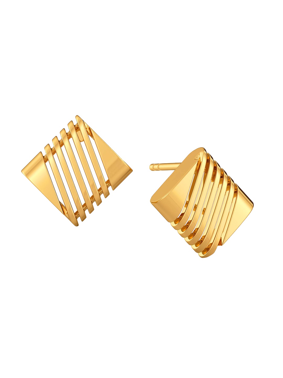 

MELORRA Slip Stitch 18KT Gold Earrings - 3.54 gm
