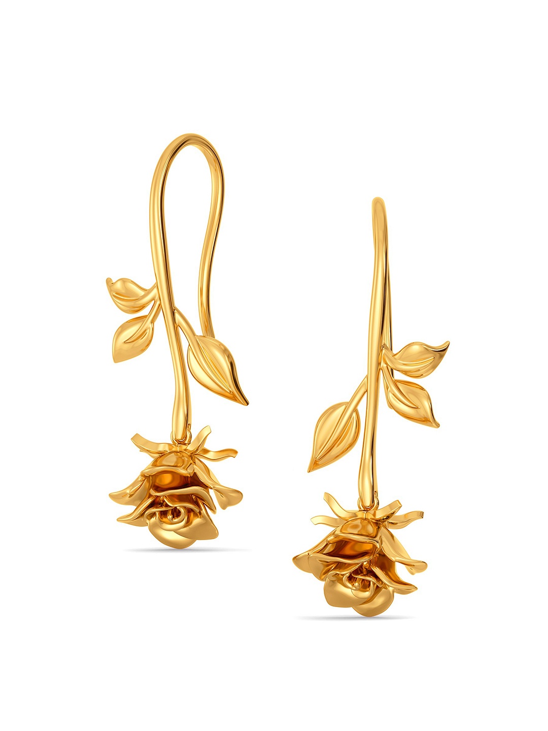 

MELORRA Forbidden Love 18KT Gold Dangle Earring-6.13gm