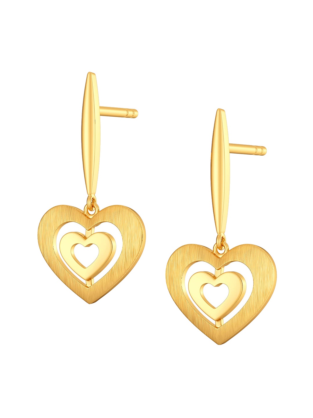 

MELORRA Couches d'amour 18KT Gold Drop Earrings-3.02gm