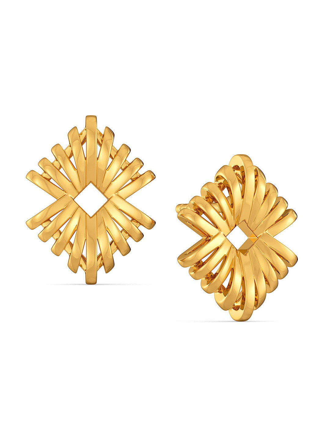 

MELORRA Relaxed Raffia 18KT Gold Stud Earrings -2.88 gm