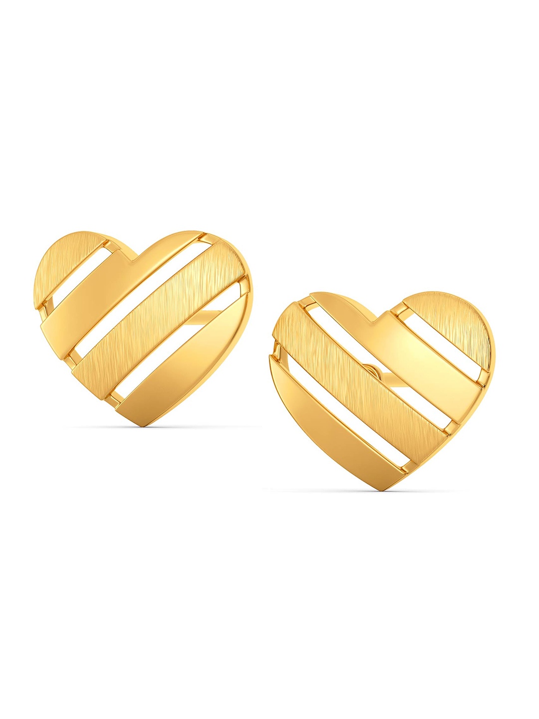 

MELORRA Amour Minimal 18KT Gold Studs - 3.24 gm