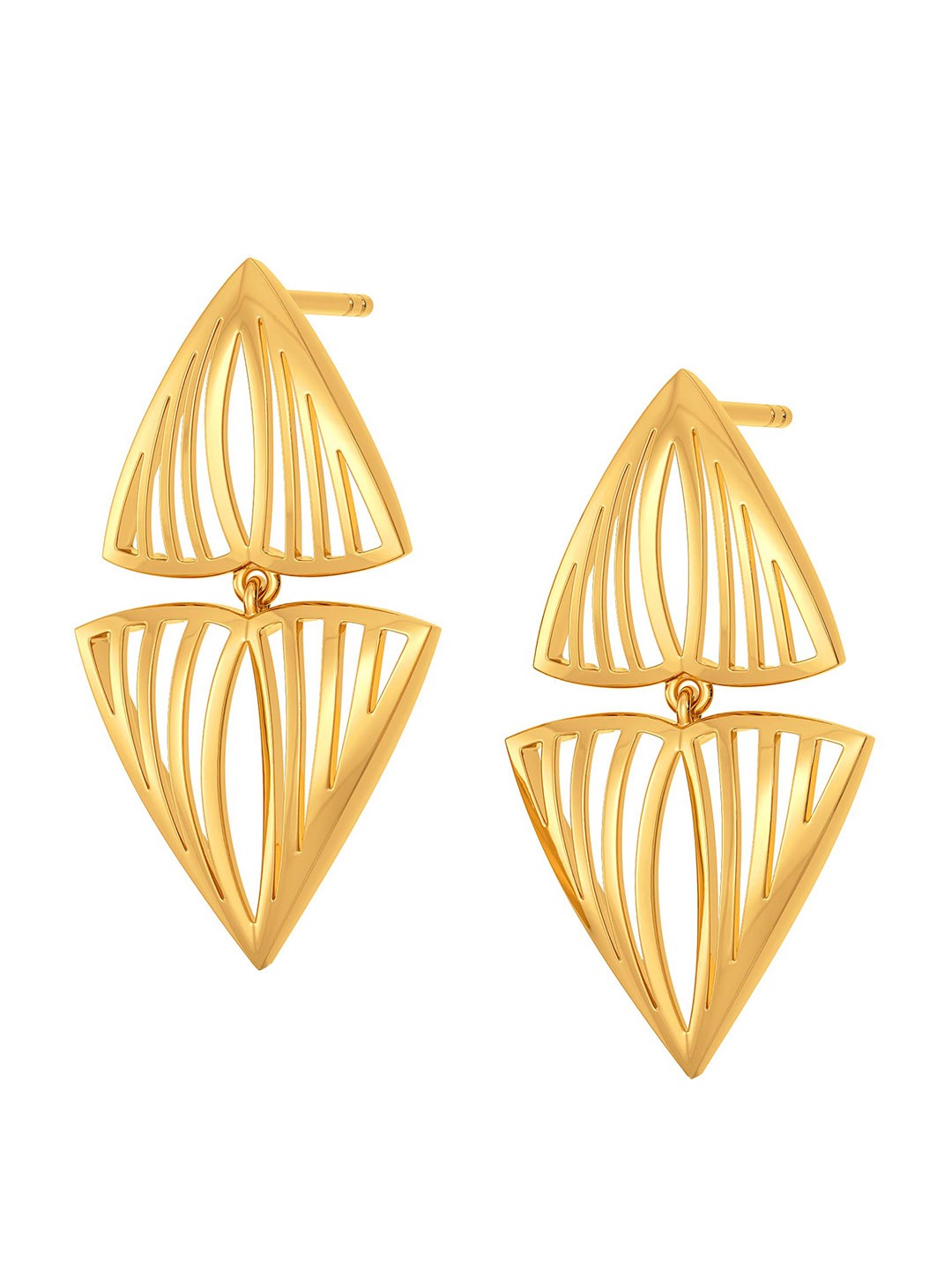 

MELORRA Quirky Picks 18KT Gold Drop Earrings-4.66 gm
