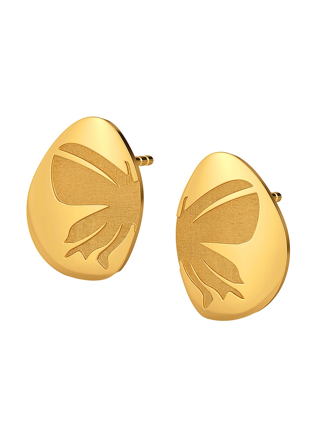 

MELORRA Begin Again 18KT Gold Stud Earrings-2.84gm