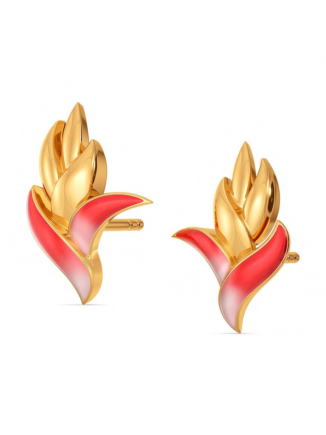 

MELORRA Fern N Floral 18KT Gold Stud Earrings- 2.73 gm