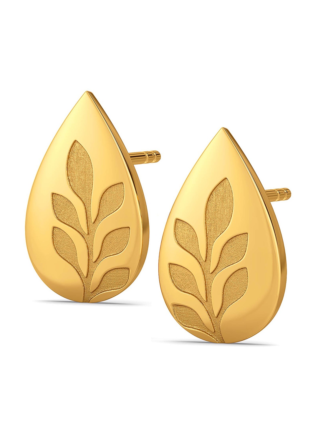 

MELORRA Ethical Fashion 18KT Gold Stud Earrings-3.99gm