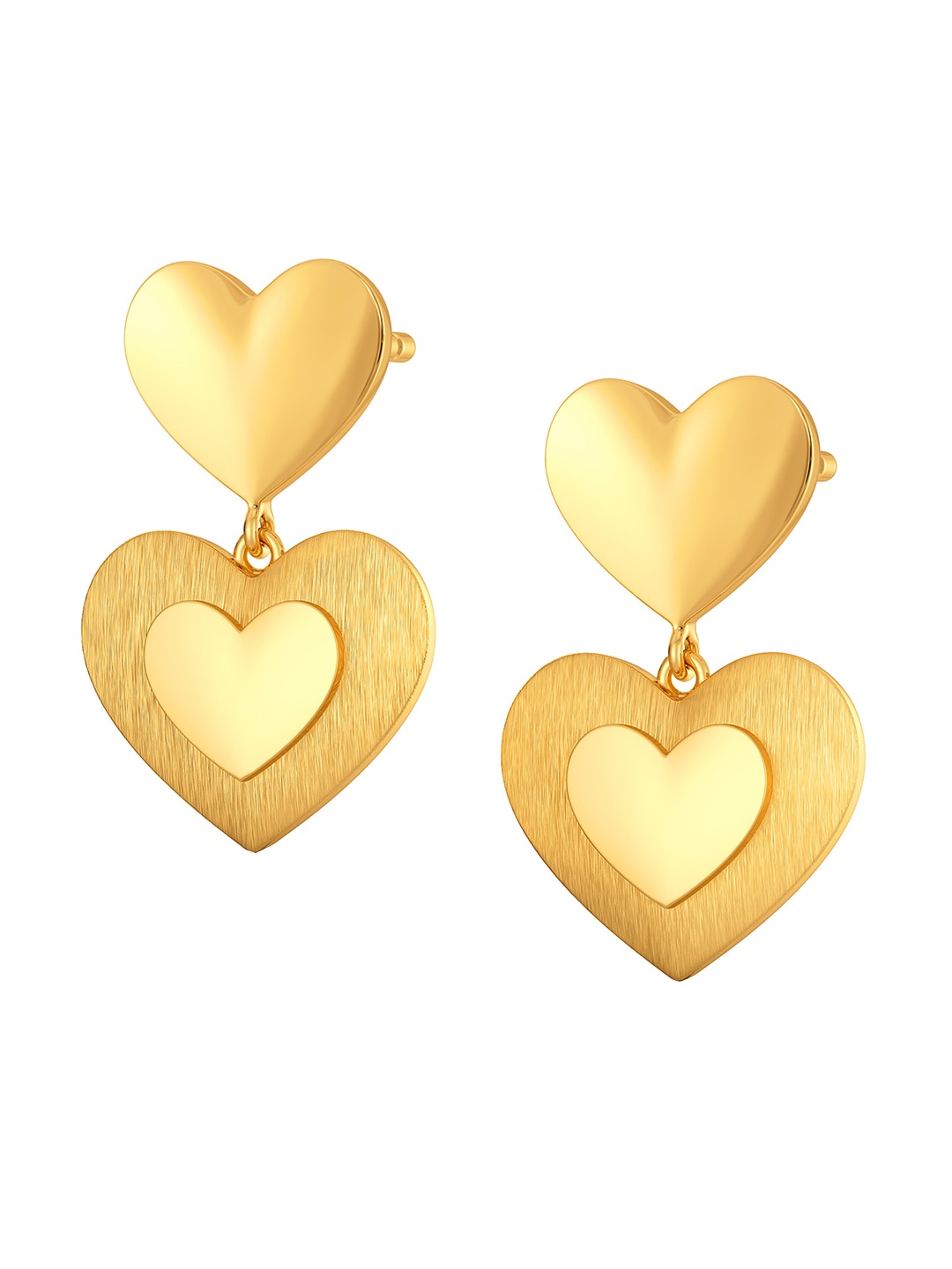 

MELORRA 70s L'amour 18KT Gold Dangle Earrings 4.06 g