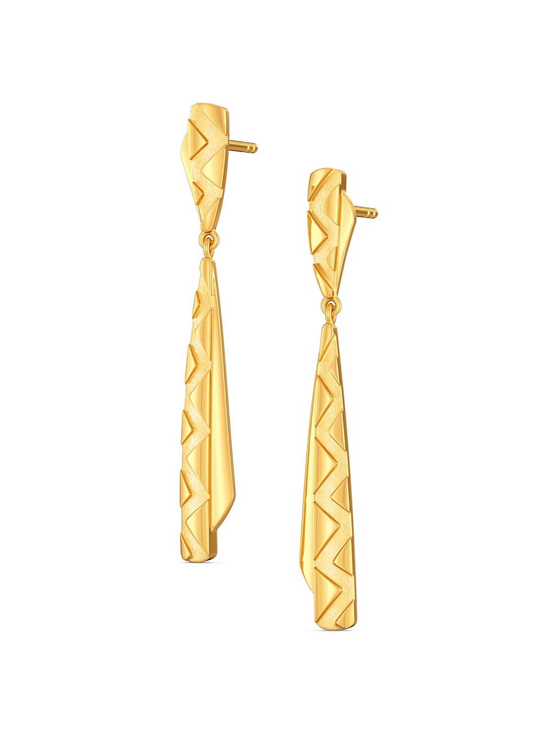 

MELORRA Nomad Fad 18KT Gold Drop Earrings- 3.68 gm