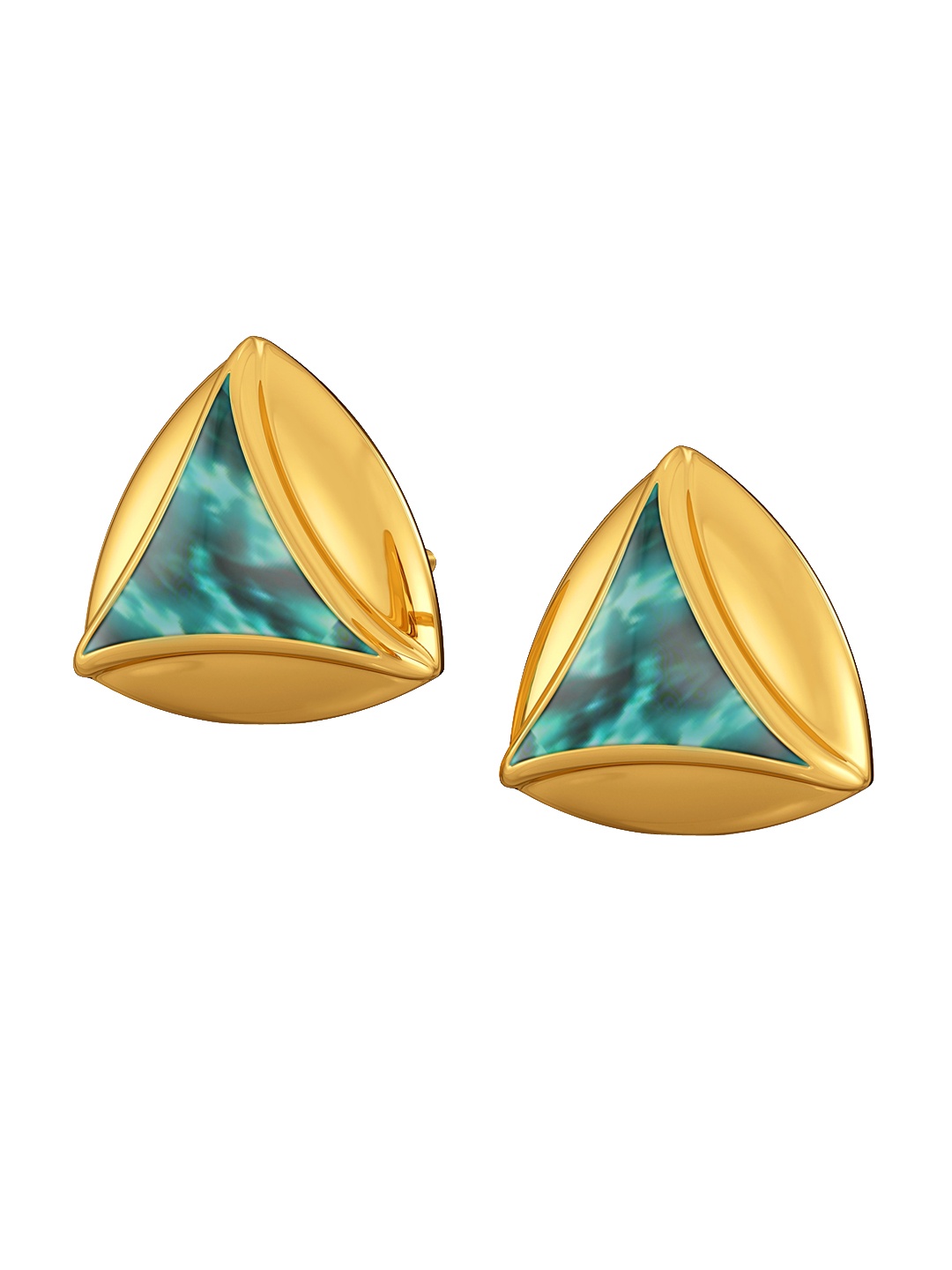 

MELORRA Splash N Tied 18KT Gold Stud Earrings- 3.63 gm