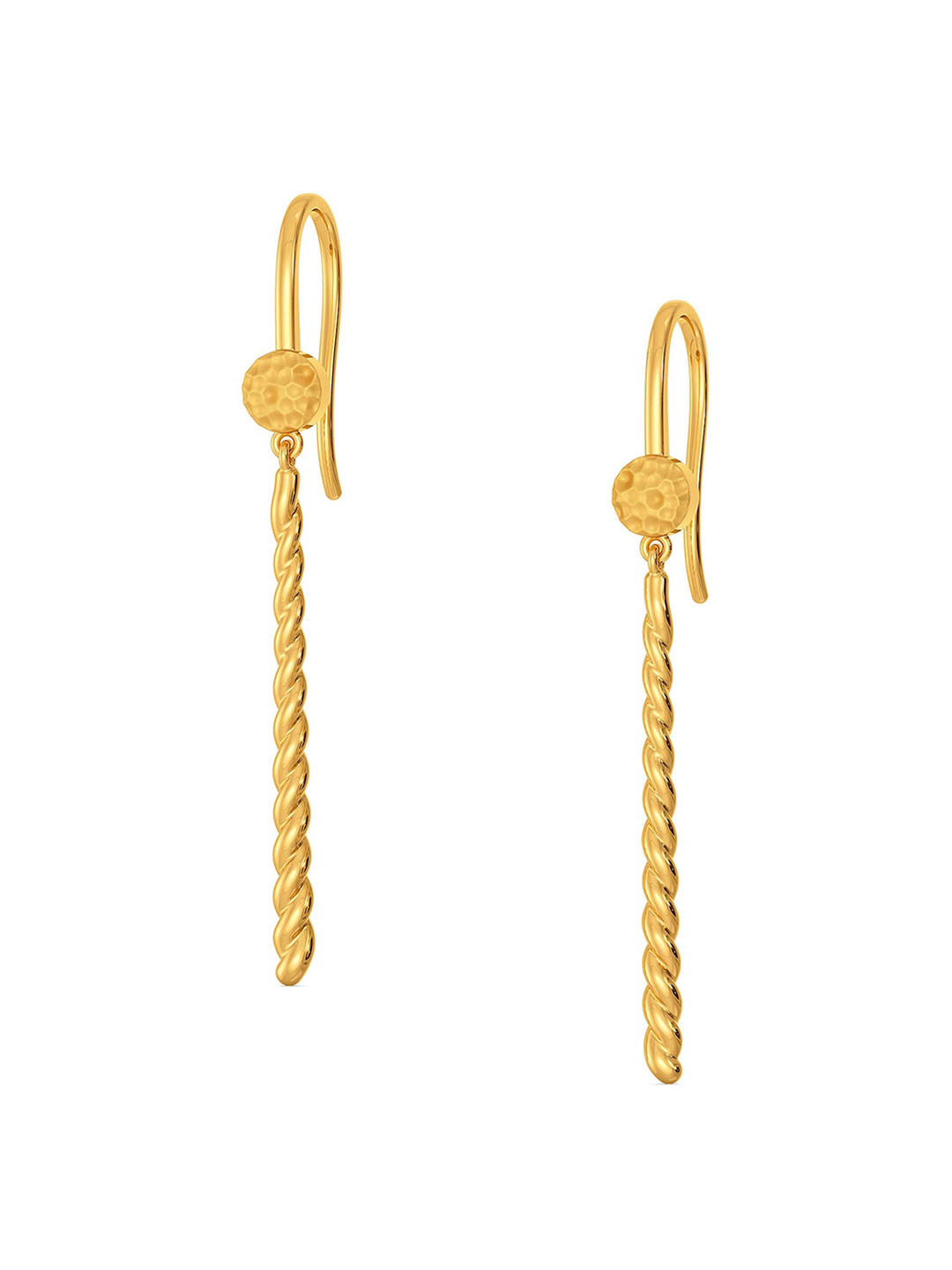

MELORRA Oh So Boho 18KT Gold Drop Earrings- 3.23 gm