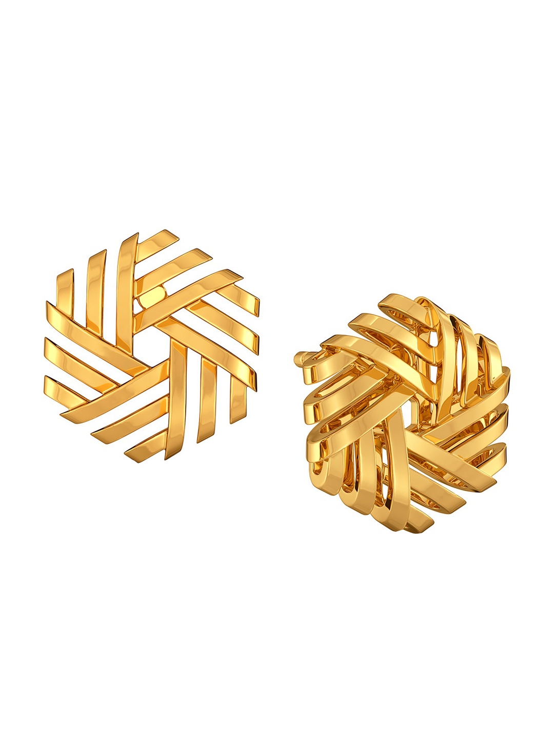 

MELORRA Reveal N Conceal 18KT Gold Stud Earrings- 2.9 gm