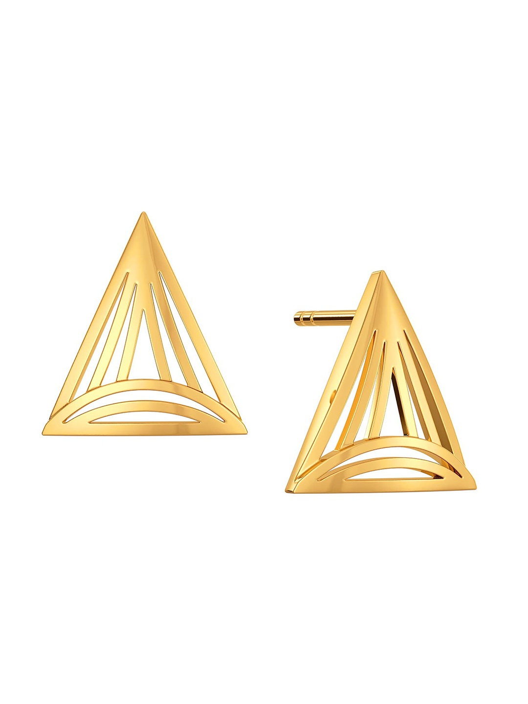 

MELORRA Quirky Picks 18KT Gold Stud Earring-2.36gm