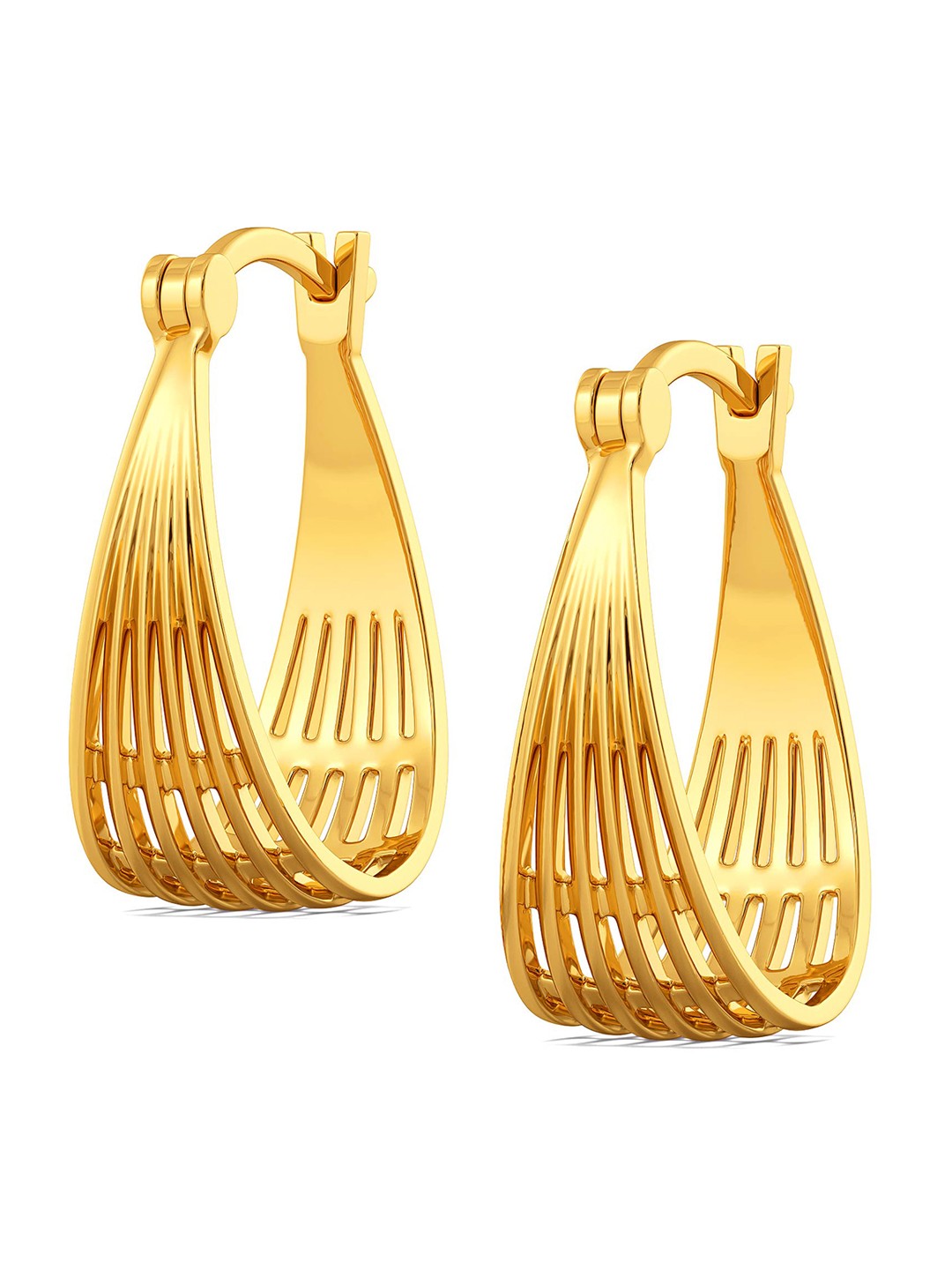 

MELORRA Jovial Weave 18K Gold Hoop Earring-4.27gm