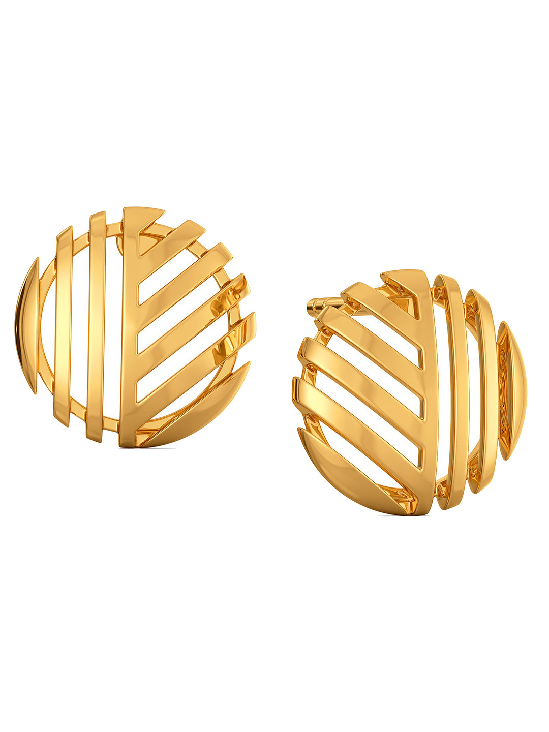 

MELORRA Bodice Bae 18KT Gold Studs Earrings-2.1gm