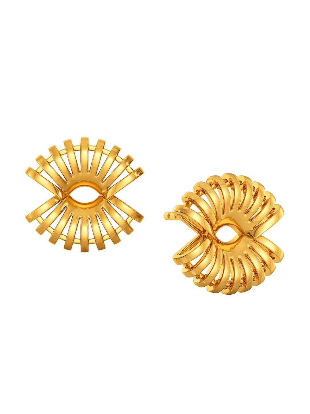 

MELORRA Cool Raffia 18KT Gold Stud Earrings- 2.72 gm