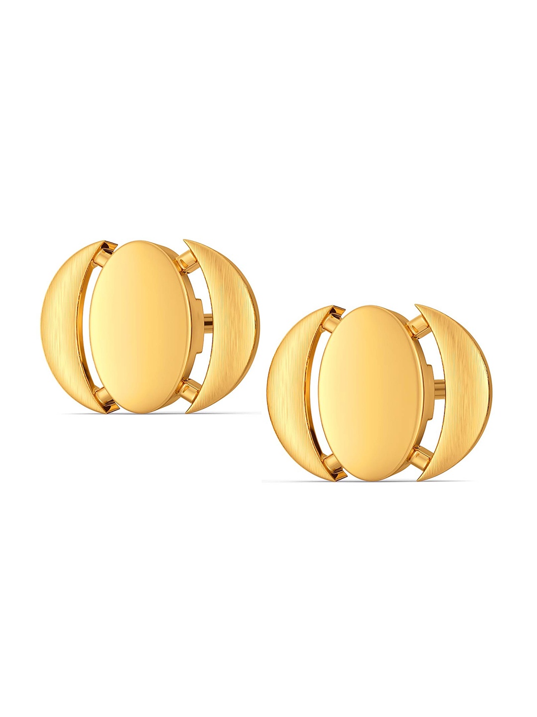 

MELORRA 70s Splendour 18KT Gold Stud Earrings- 2.22gm