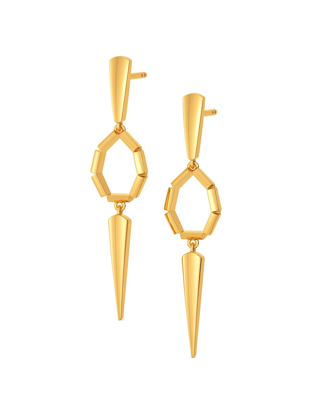 

MELORRA 18KT Power Dapper Gold Earrings 3.74 g