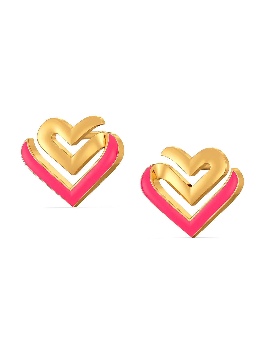 

MELORRA 18KT Amour Neon Gold Earrings 3.25 g