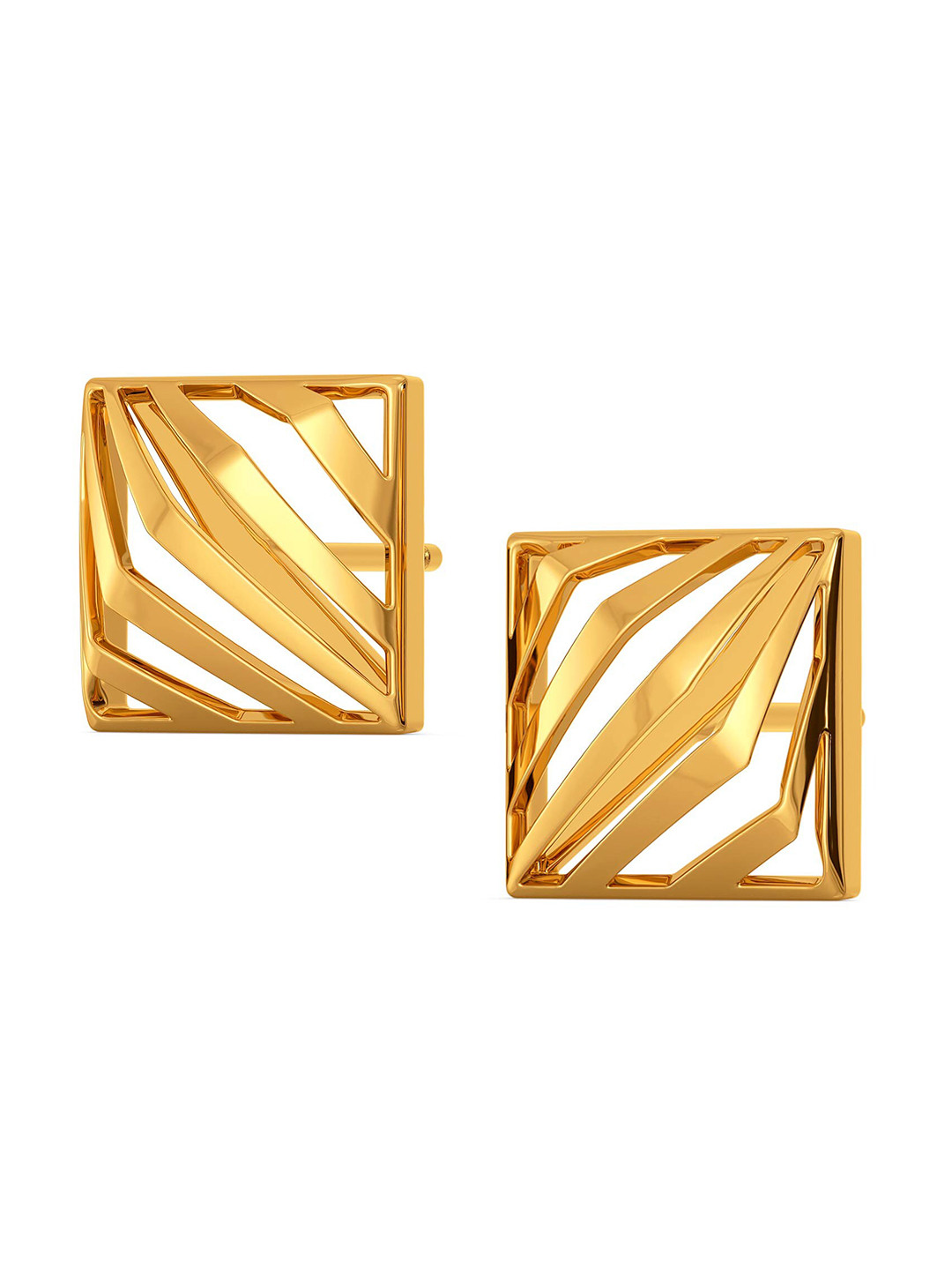 

MELORRA The Rebel Bell 18KT Gold Stud Earrings-2.93gm