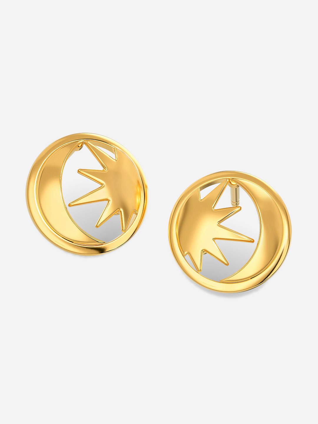 

MELORRA Comet Carefree 18KT Gold Earrings - 2.91 gm, Yellow