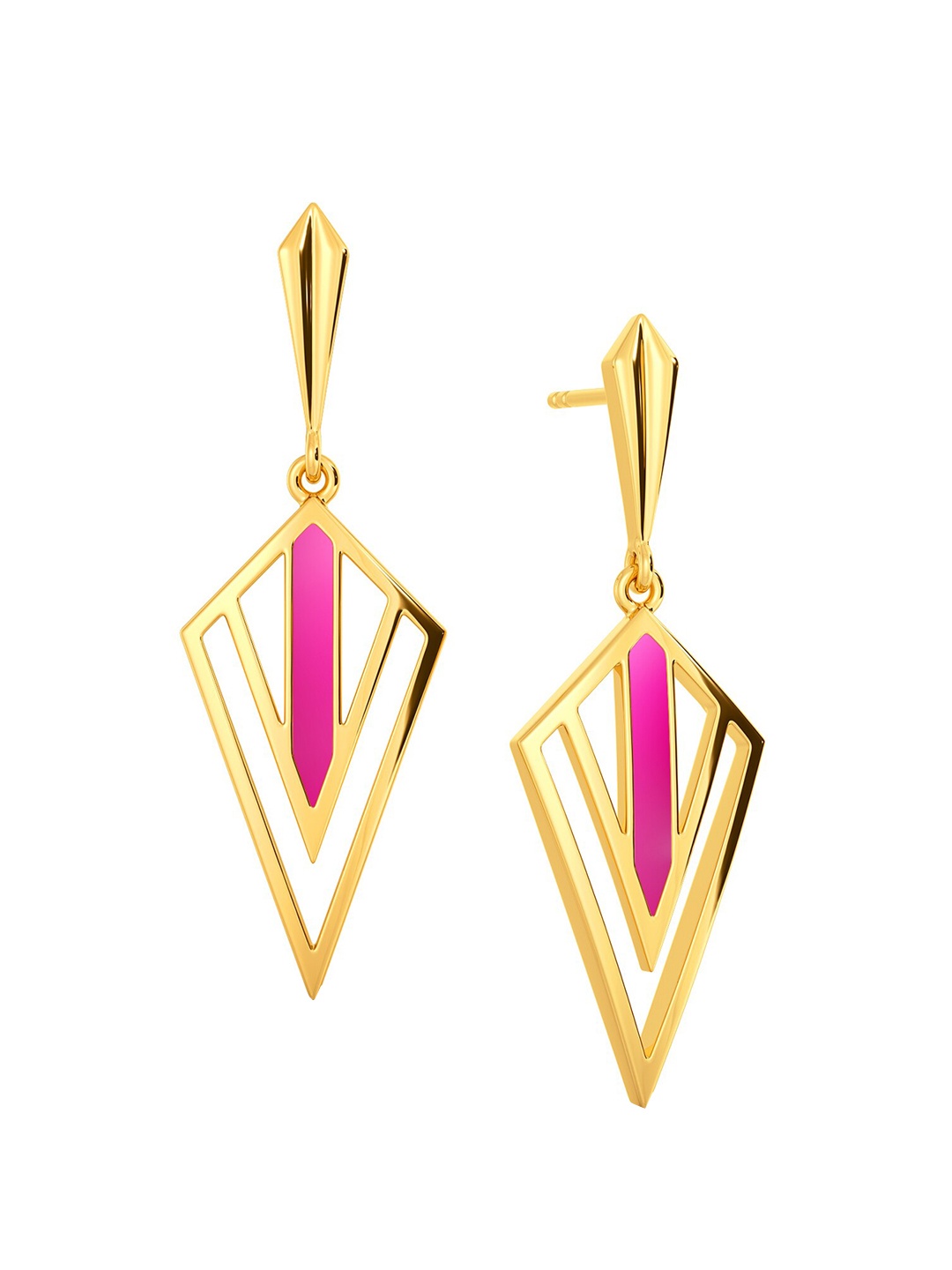 

MELORRA Watch Me Glow 18KT Gold Drop Earrings- 6.08gm
