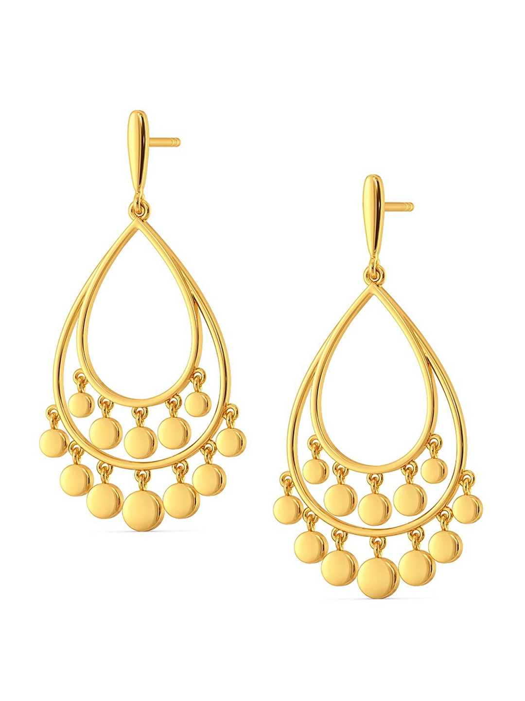 

MELORRA Golden Rain 18KT Gold Earrings - 6.26 gm