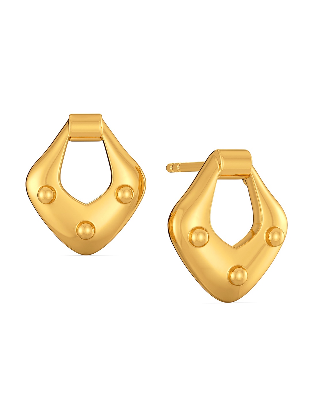 

MELORRA Equine Galore 18KT Gold Stud Earrings-3.35gm