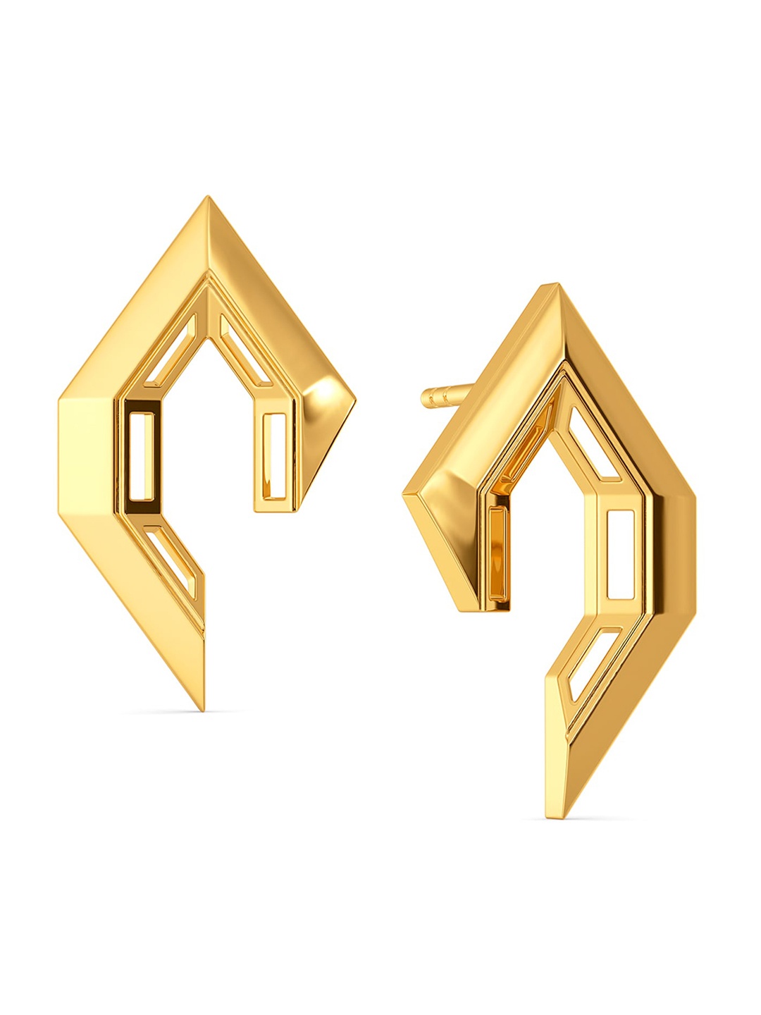 

MELORRA Angle The Tude 18KT Gold Earrings - 3.72 gm