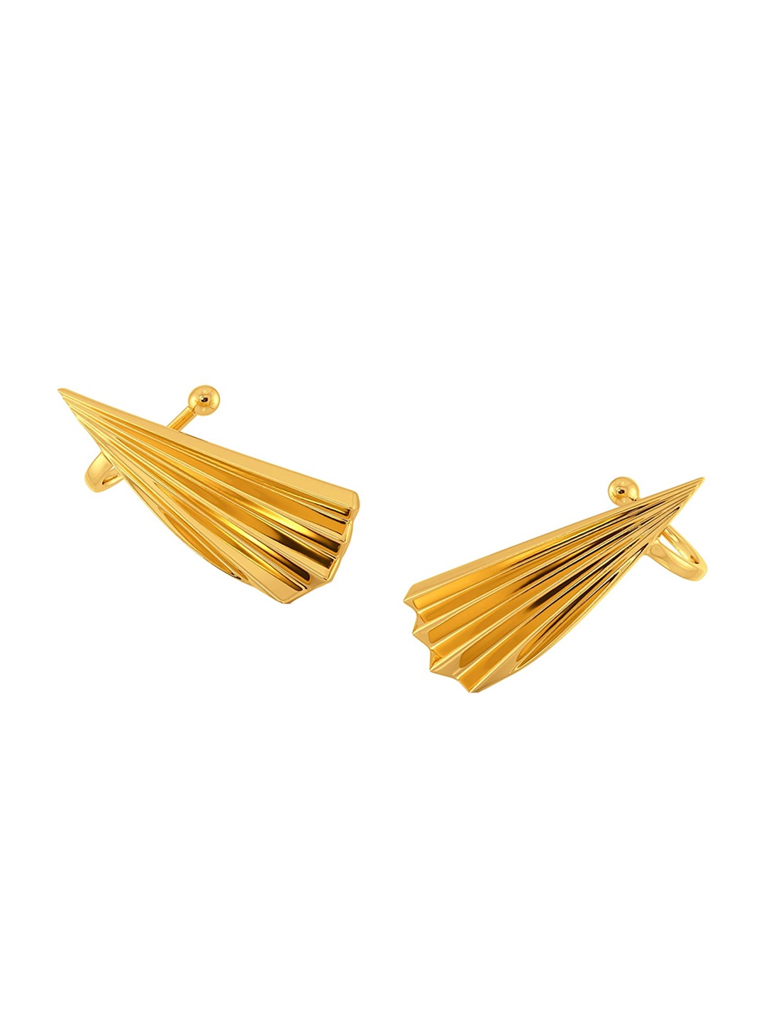 

MELORRA Frill Utopia 18KT Gold Stud Earrings-2.91gm